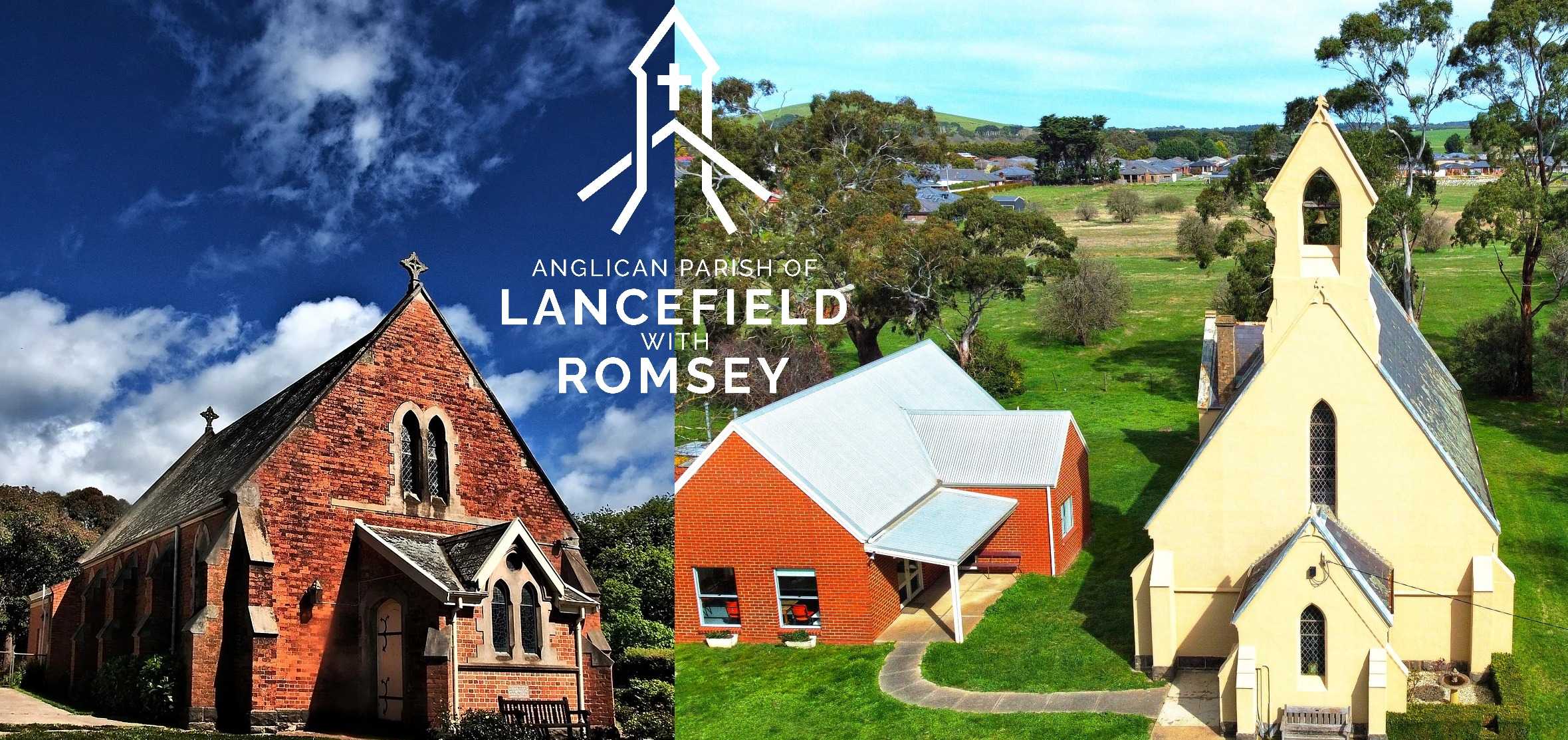 Aerial view of Christ Church Lancefield